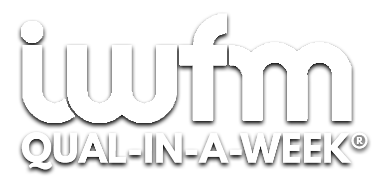 IWFM Qual-in-a-Week logo